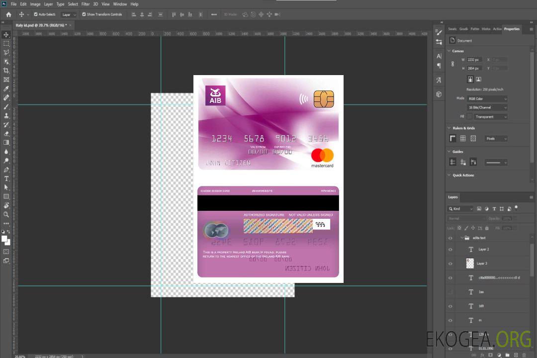 Irlande AIB banque mastercard template Irlande AIB banque mastercard template